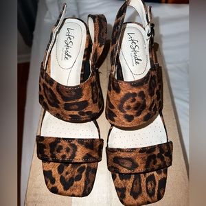 Leopard print heels